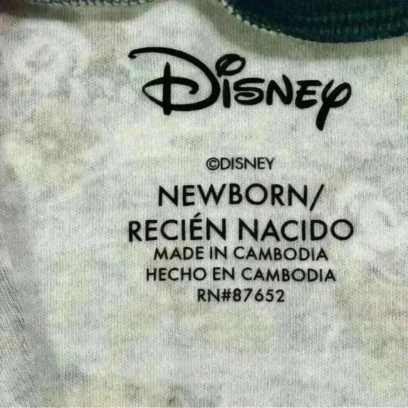 💙🩷Disney Newborn Zip-Up Holiday Pajamas with Mickey & Minnie Mouse Print - Picture 4 of 7